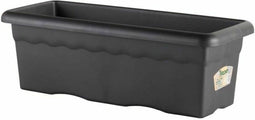Bloempot Plastiken Planter 80 x 26 cm Rechthoekig Antraciet