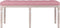 vidaXL - Bankje - 110x40x49 - cm - fluweel - roze