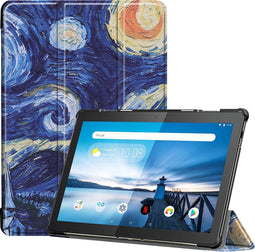 3-Vouw sleepcover hoes - Geschikt voor Lenovo Tab M10 FHD Plus (x606F) - Van Gogh Schilderij