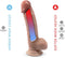 SILEXD - Real Skin - Realistische Dildo met Testikels - 20 cm - Lichte Huidskleur