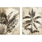 Schilderij Home ESPRIT Wit Beige Palmen Tropisch 103 x 4,5 x 143 cm (2 Stuks)