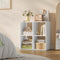 WOLTU SK053ws - Boekenkast - 4 open vakken - Wit licht eiken - 60 x 60 x 29 cm