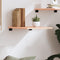 vidaXL - Wandschap - 40x50x2 - cm - onbehandeld - massief - eikenhout