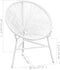 vidaXL - Tuinmaanstoel - poly - rattan - wit