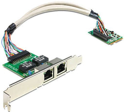 Delock Mini PCIe 95237 - Netwerkadapter - 2x Gigabit LAN (2 stuks)
