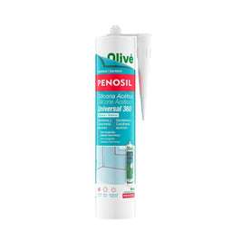 Penosil Azijnzuur Siliconen - Badkamers - UV-bestendig en schimmelbestendig - Wit (280 ml)