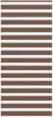 vidaXL - Zebra - rolgordijn - 110x200 - cm - stofbreedte - 105,9cm - polyester - bruin