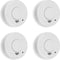 Smartwares Rookmelder FSM-11514 - 4 Rookmelders - Inclusief 5 jaar batterij - 10 Jaar sensor - 85 dB - TUV Gecertificeerd