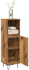 vidaXL - Badkamerkast - 30x30x100 - cm - bewerkt - hout - oud - houtkleurig