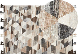 Beliani ARGAVAND - Kelim vloerkleed - Multicolor - Wol