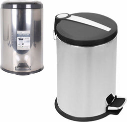 Vuilnisemmer Confortime Zilverkleurig 29 x 44 cm Metaal 20 L (29 x 29 x 44 cm)