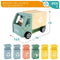 Vuilniswagen Woomax Speelgoed 8 Onderdelen 24 x 15 x 13,5 cm (4 Stuks)