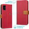 iMoshion Hoesje Geschikt voor Samsung Galaxy A51 Hoesje Met Pasjeshouder - iMoshion Luxe Canvas Bookcase - Rood