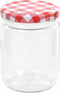vidaXL - Jampotten - met - wit - met - rode - deksels - 96 - st - 230 - ml - glas