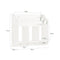 SoBuy Wandplank - Muurboekenkast - Max. 10 kg - 60 x 18 x 51 cm - Wit
