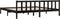 vidaXL - Bedframe - massief - grenenhout - zwart - 180x200 - cm