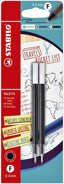 Vullingen STABILO Palette zwart blister à 2 stuks