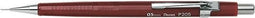 Vulpotlood 0.5mm Pentel rood P205