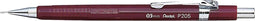 Vulpotlood pentel P205 0.5mm rood - 12 stuks