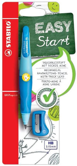 Vulpotlood STABILO Easyergo 3.15mm links blauw/donkerblauw blister | 3 stuks