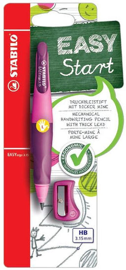 Vulpotlood STABILO Easyergo 3.15mm linkshandig roze/lila blister | 3 stuks