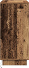 vidaXL - Dressoir - met - LED - - - Oud - Hout - 71x34,5x75 - cm - Geengineerd - Hout