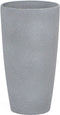 ABDERA - Bloempot set van 2 - Lichtgrijs - Klein - Stenenmix