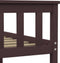 vidaXL - Bedframe - massief - grenenhout - donkerbruin - 140x200 - cm