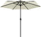 vidaXL - Parasol - met - LED-verlichting - en - aluminium - paal - 270 - cm - zandwit