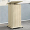 vidaXL - Lessenaar - met - wielen - en - lade - 55x55x107 - cm - hout - sonoma - eiken
