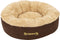 Scruffs Cosy donutmand - Ronde kattenmand met pluche ligvlak - Ø 45 cm - Caramel Brown