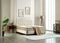 Dreamhouse Marrakech Opberg Boxspring Bed - 180x200 - VELVET BEIGE - Met veel Opbergruimte en Inclusief Hoofdbord.