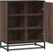 vidaXL - Dressoir - 62x35x76 - cm - bewerkt - hout - bruin - eikenkleur