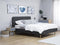 RENNES - Tweepersoonsbed - Donkergrijs - 180 x 200 cm - Polyester