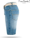 Pierre Cardin - Heren Bermuda met Gratis Riem - Light Wash - Denim