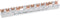 Hager Quickbusbar Kamrail - KDN451D - E2ZP8
