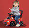 Smoby - 2 in 1 kinderdrager - Auto Red - Doos onder het zadel + claxon - Vanaf 10 maanden - Made in France