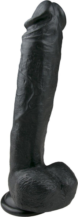 EasyToys - Realistische Dildo met Balzak - Dildo met Zuignap - 26,5 cm - Dildo's - Sex Toys voor Vrouwen en Mannen - Dildo Mannen Anaal - Zwart