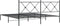 vidaXL - Bedframe - met - hoofdbord - metaal - zwart - 180x200 - cm