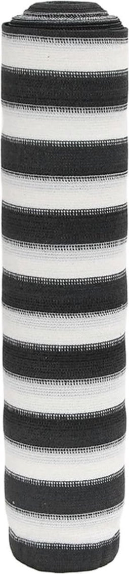 vidaXL - Privacynet - 195 - g/m² - 1,5x25 - m - HDPE - antracietkleurig - en - wit