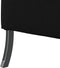 vidaXL - Hoge - Rugbank - Zwart - 109x56x121 - cm - Stof
