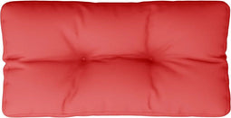vidaXL - Palletkussen - 80x40x12 - cm - stof - rood