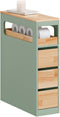 SoBuy BZR54-II-GR - Badkamerrek - 3 Lades - Groen 65x24x82cm