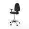 Piqueras y Crespo B1D05RP - Bureaustoel - Hoogteverstelbaar met armleuning - Donker grijs