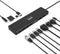Port Designs 901906-W - USB-C Triple Screen Travel Docking Station - 11 aansluitingen - tot 4K