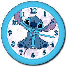 Lilo & Stitch - Wandklok - Ø25 cm - Blauw