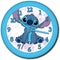 Lilo & Stitch - Wandklok - Ø25 cm - Blauw