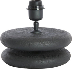 Light & Living Lampvoet Ø20x9 cm EBOLI hout mat zwart