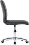 vidaXL - Eetkamerstoelen - 2 - st - stof - donkergrijs