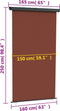 vidaXL - Balkonscherm - 165x250 - cm - bruin